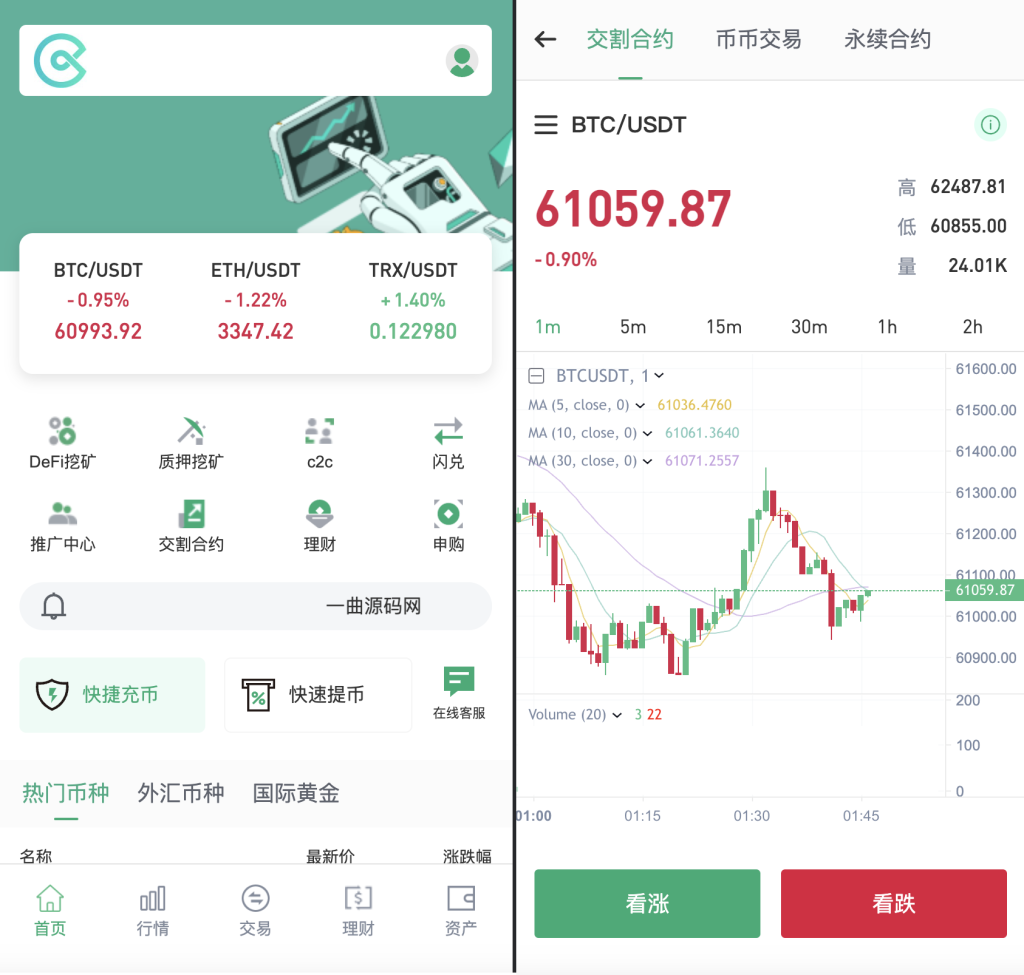 dapp运营级多语言交易所源码 秒u授权交易所系统源码-站长亲测k线控制都完好！