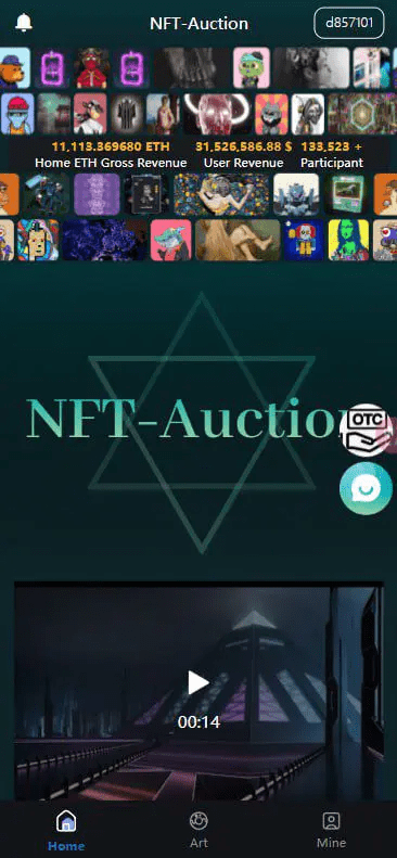 【优选源码】NFT拍卖dapp类源码