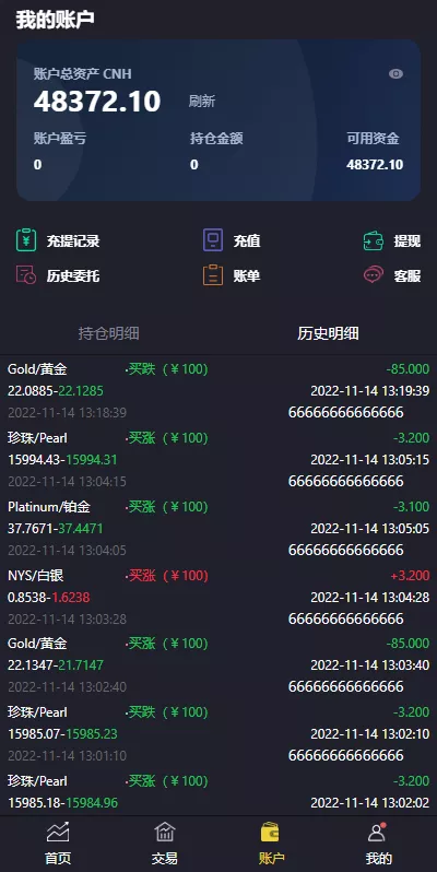 【二开版微交易系统】贵金属交易平台+微盘交易系统插图5 【二开版微交易系统】贵金属交易平台+微盘交易系统插图5