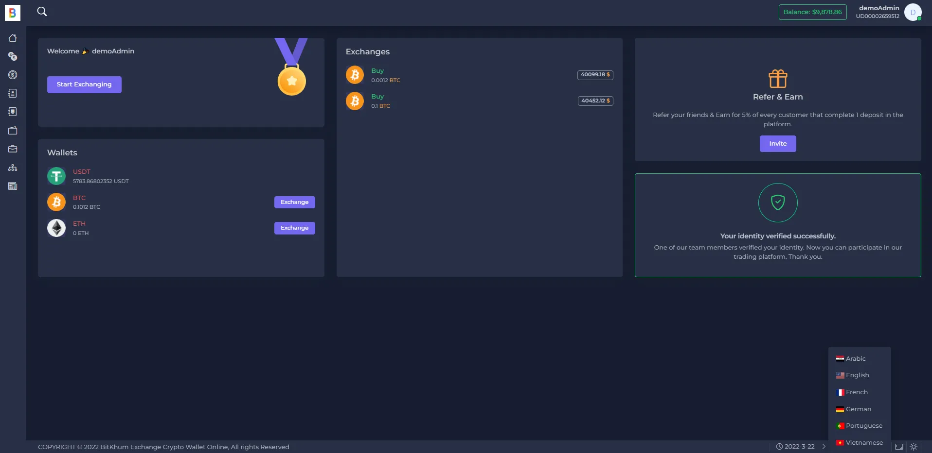 【多语言海外版交易所系统】加密交易平台+区块链交易所插图9