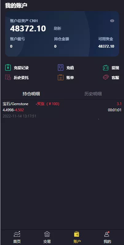 【二开版微交易系统】贵金属交易平台+微盘交易系统插图6 【二开版微交易系统】贵金属交易平台+微盘交易系统插图6