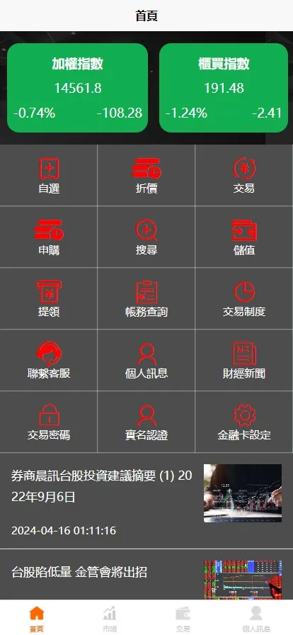 【安盛股票】申购配资源码另一个UI+台湾股票系统+申购折扣交易系统+前端vue编译后+后端PHP插图1