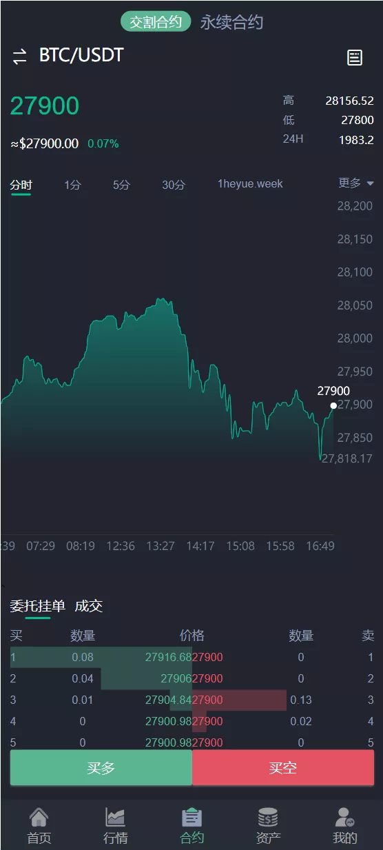 【新版java交易所系统】合约期权+理财质押+前端uniapp插图2 【新版java交易所系统】合约期权+理财质押+前端uniapp插图2